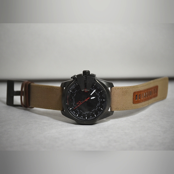 Diesel World Time Gunmetal Watch - Picture 4 of 4